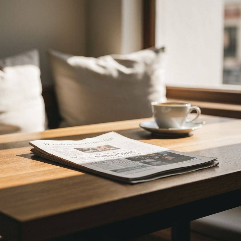 Café-Atmosphäre mit Getränkemenü